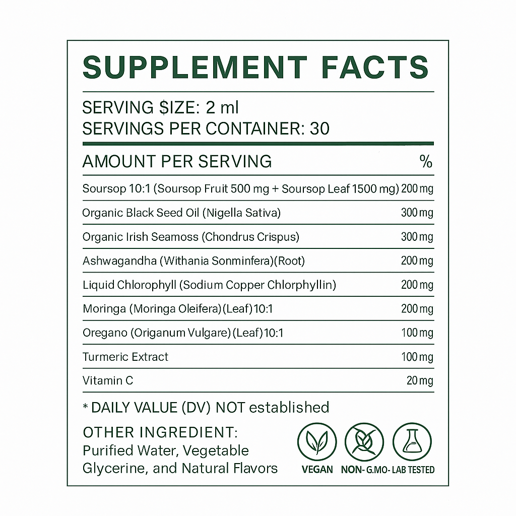 Soursop 10-in-1 Liquid Drops